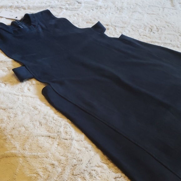 New!! Wishlist Faux Suede Navy Mini Dress in Large - Picture 6 of 8